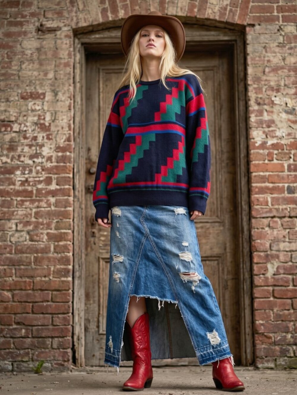 Vintage Pringle Nick Faldo Scottish Wool Oversized Sweater L